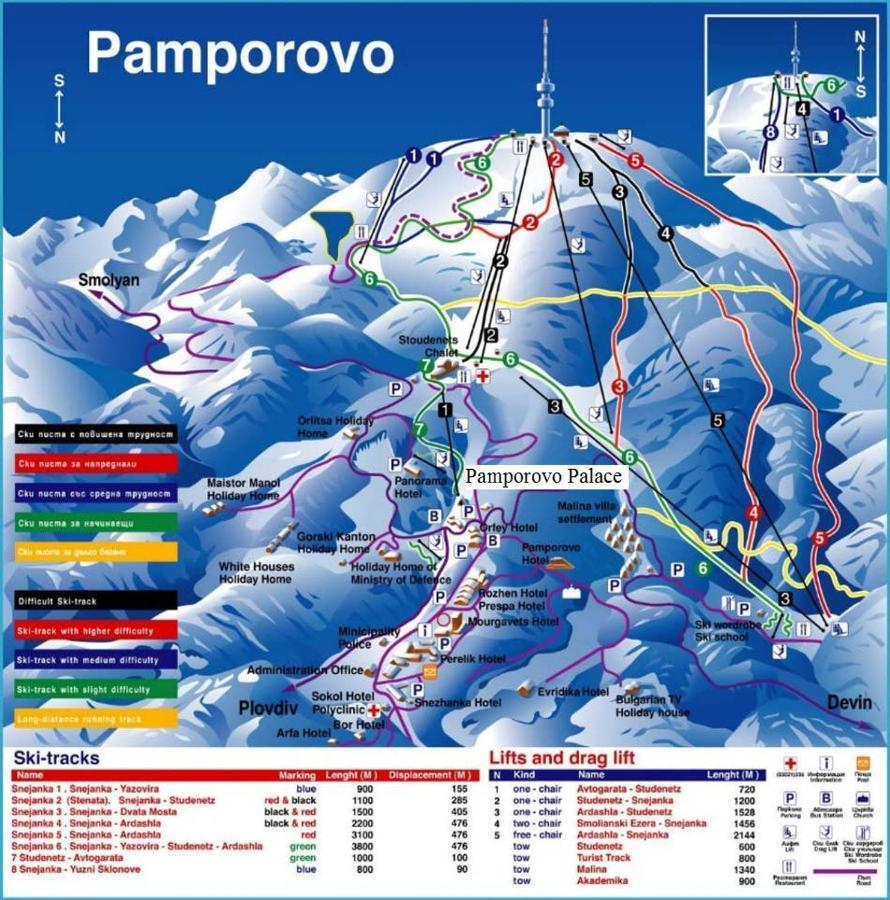 Апартамент Pamporovo Palace Eksteriør bilde